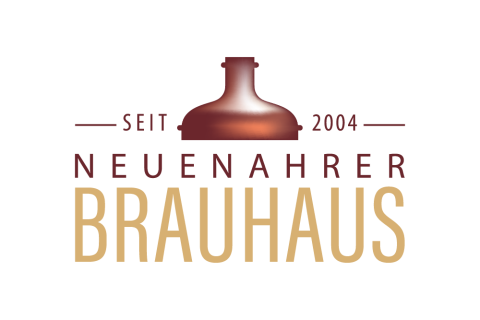 Logo mit einem kupfernen Braukessel und dem Text Neuenahrer Brauhaus Seit 2004.
